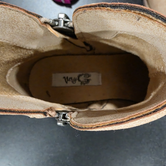 Very G Light Brown Ankle Booties - Picture 4 of 5